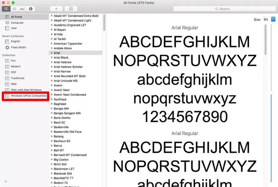 microsoft word for mac preserve recent fonts